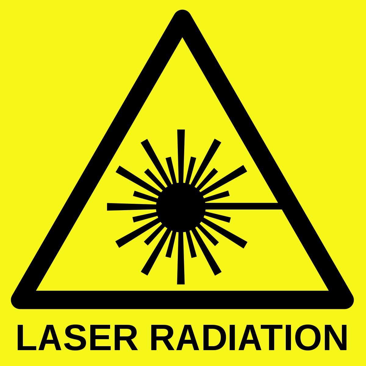 Standard Class 3R Laser Safety Sign