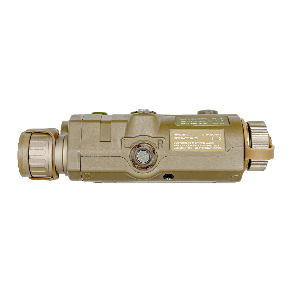 SomoGear PEQ-15 Airsoft Aiming Laser IR Illuminator Tan Left Side