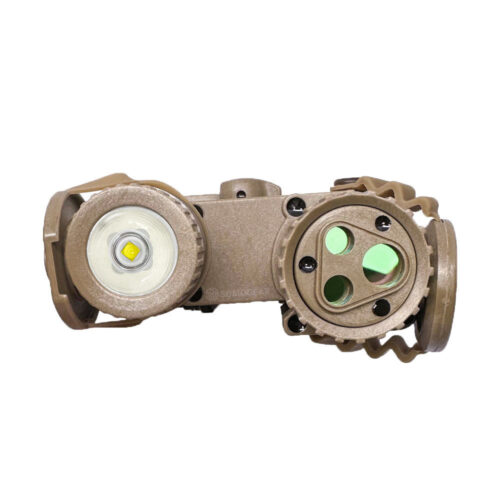 SomoGear PEQ-16B Airsoft Aiming Laser Flashlight FDE Color lens view