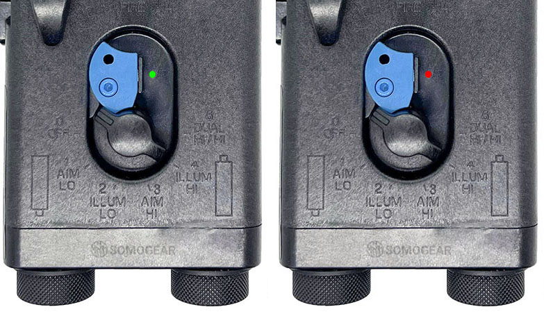 SomoGear PEQ-2A Indicator Status