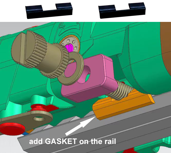 somogear add gaskets on the rail